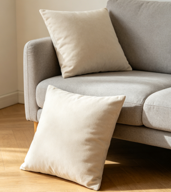 Plain Couch Cushion Cover for Everyday Home Décor