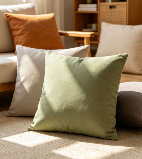 Solid Home Accent Cushion Cover