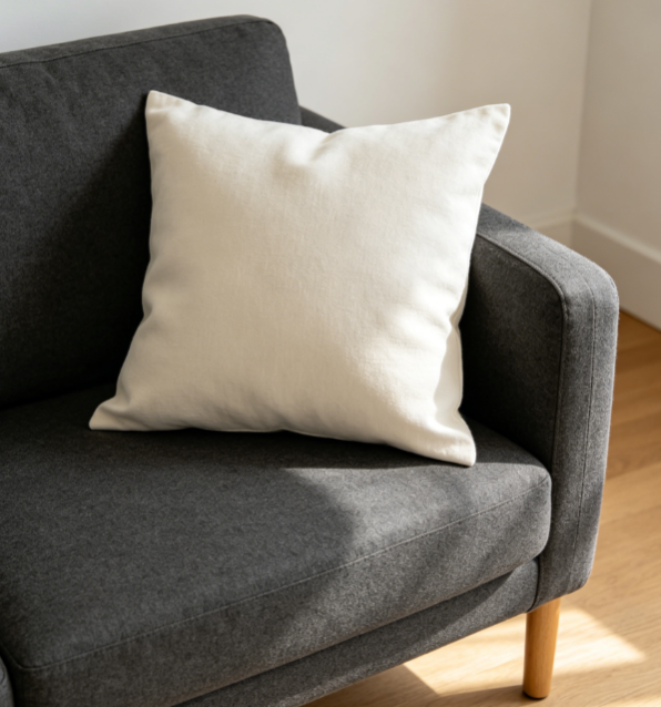 Minimalist Solid Throw Pillow Cover for Couch