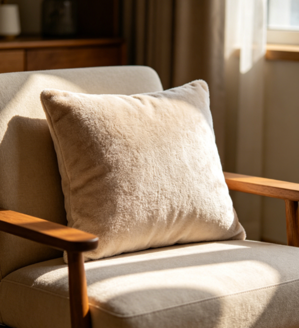 Plain Soft Cushion Cover for Couch and Chair