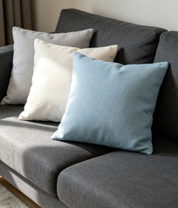 Solid Decorative Cushion Cover for Sectional Sofa