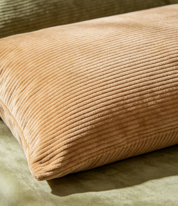 Solid Corduroy-Style Pillow Cover